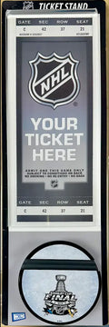 2016 NHL Stanley Cup Finals Ticket Holder Display Pittsburgh Penguins San Jose Sharks