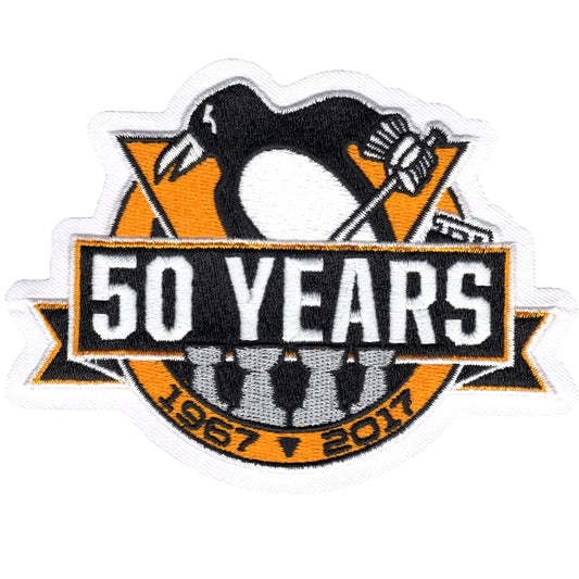 2017 Official Pittsburgh Penguins 50th Anniversary Jersey Patch