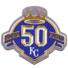 2018 Kansas City Royals 50th Anniversary Jersey Patch Collective Sport Grey Logo Embroidered