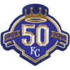 2018 Kansas City Royals 50th Anniversary Jersey Patch Navy Blue Logo Embroidered