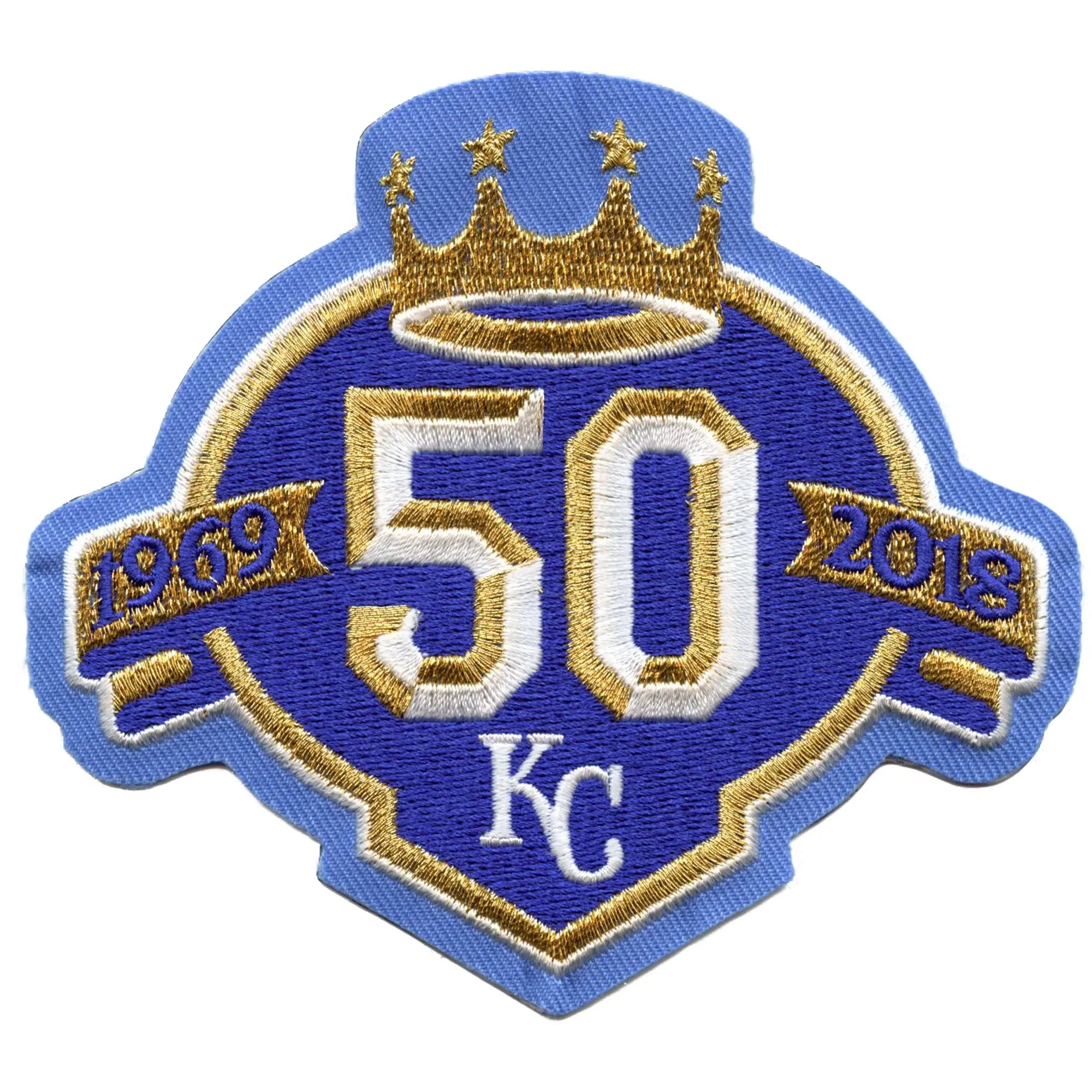 2018 Kansas City Royals 50th Anniversary Jersey Patch Powder Blue Logo ...