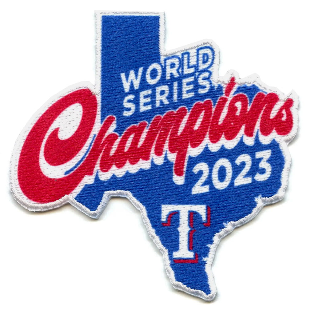 2023 MLB World Series Champions Texas Rangers Texas State Jersey Patch