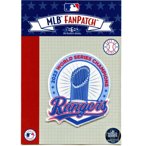 2023 MLB World Series Champions Texas Rangers Trophy Jersey Patch