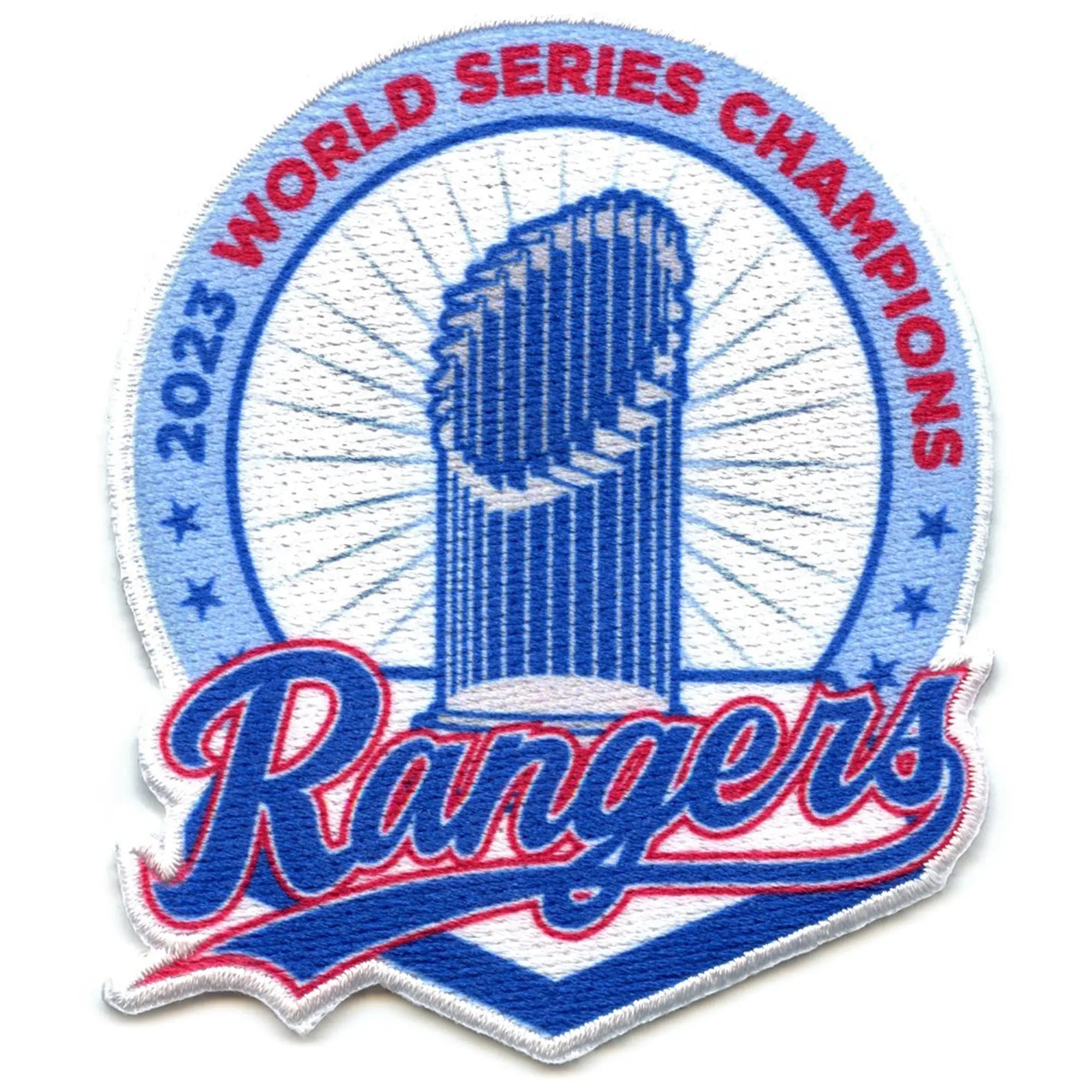 2023 MLB World Series Champions Texas Rangers Trophy Jersey Patch