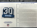 2024 Carolina Panthers 30th Anniversary Jersey Patch Willabee & Ward With Stat Card