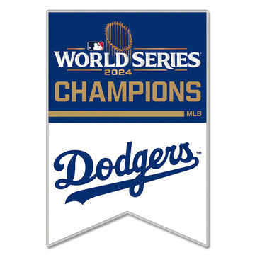 2024 MLB World Series Champions Los Angeles Dodgers Banner Lapel Pin