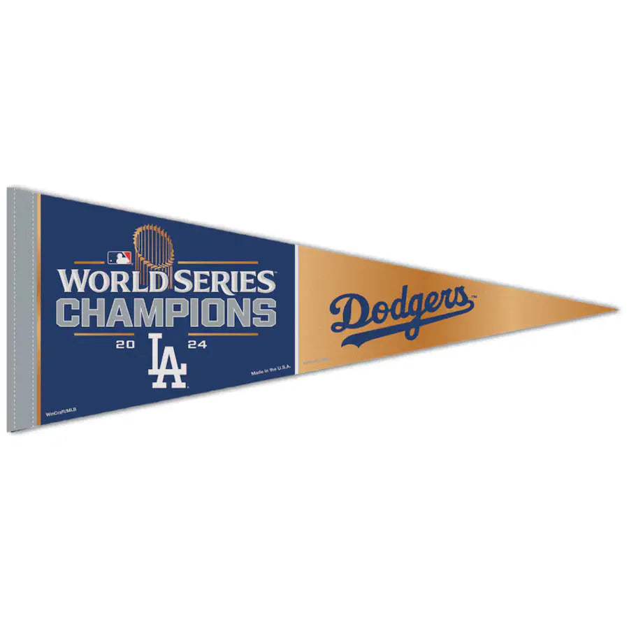 2024 MLB World Series Champions Los Angeles Dodgers OnField Pennant