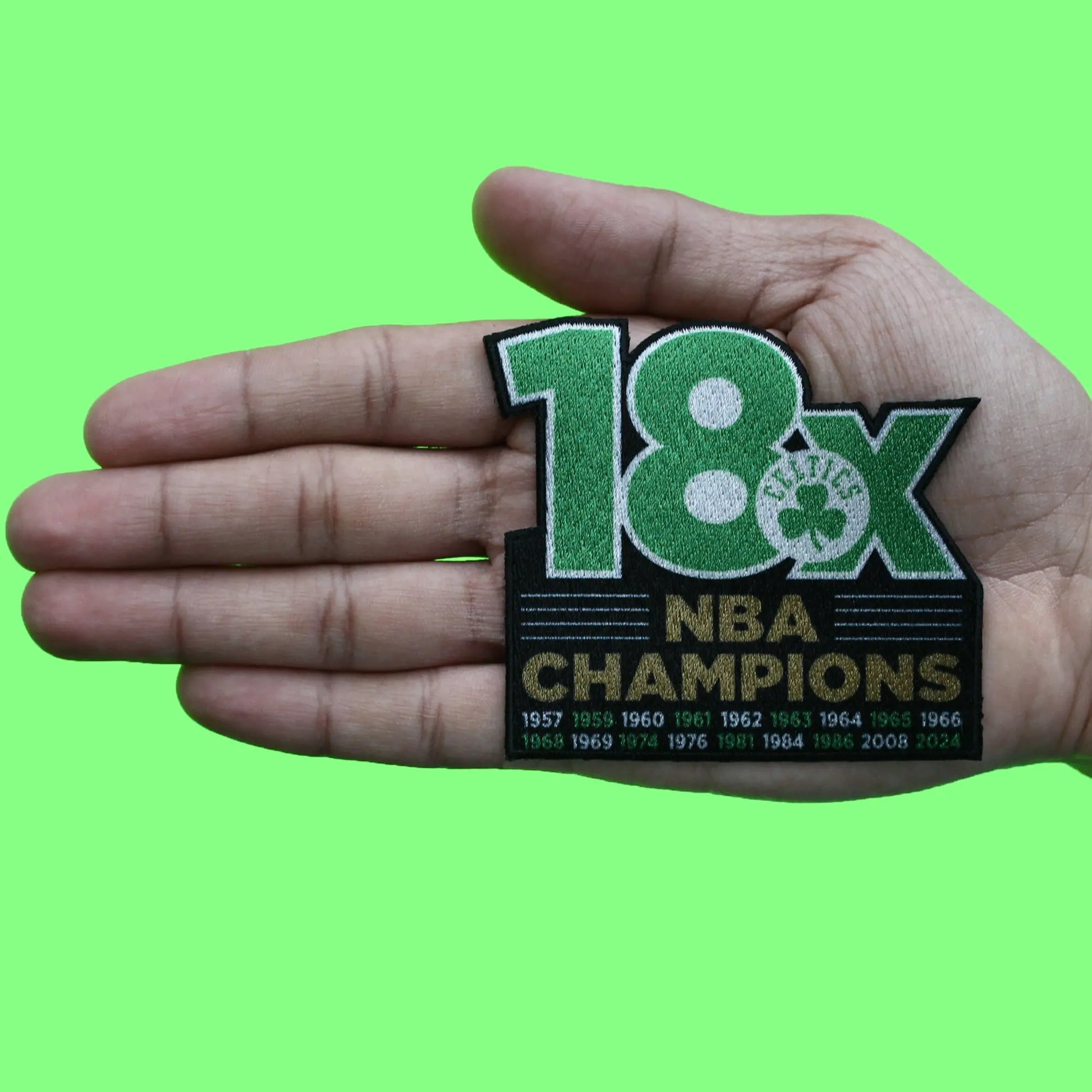 2024 NBA Finals Champions Boston Celtics 18X Success Patch