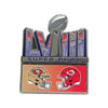 2024 NFL Super Bowl LVIII Dueling Collector Pin Kansas City San Francisco 49ers