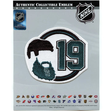 2024 San Jose Sharks Joe Thornton Retirement Jersey Number 19 Patch