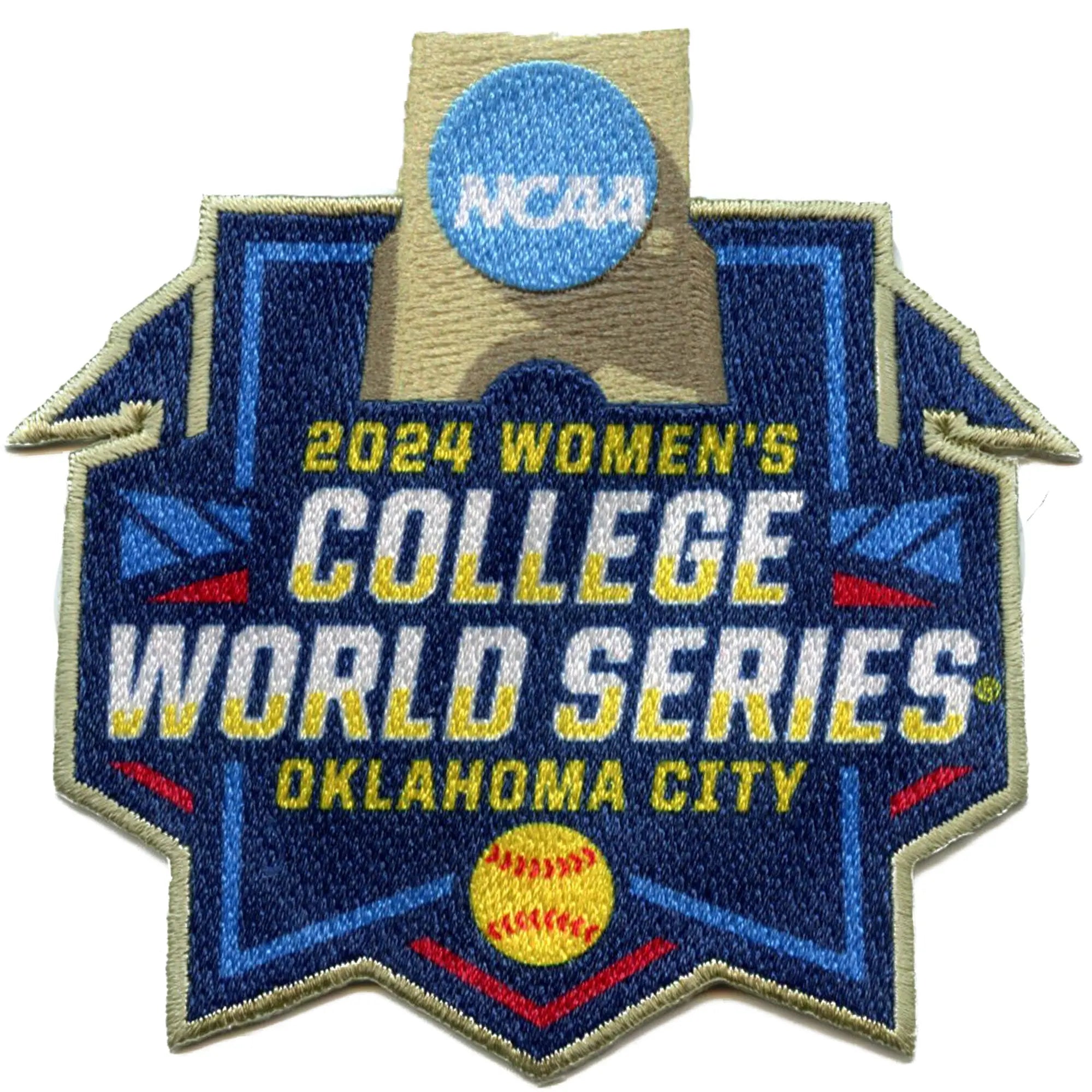 2024 Women's Softball NCAA College World Series Patch Sublimation