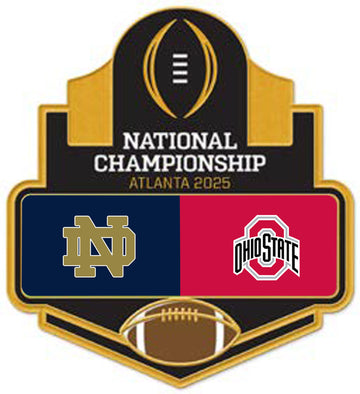 2025 College National Championship Game Dueling Pin Notre Dame Vs Ohio State