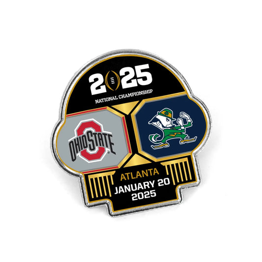 2025 College National Championship Game Dueling Pin Notre Dame Vs Ohio State