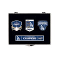 2025 MLB World Series Champions Los Angeles Dodgers 3 Piece Lapel Pins Set Limited of 500