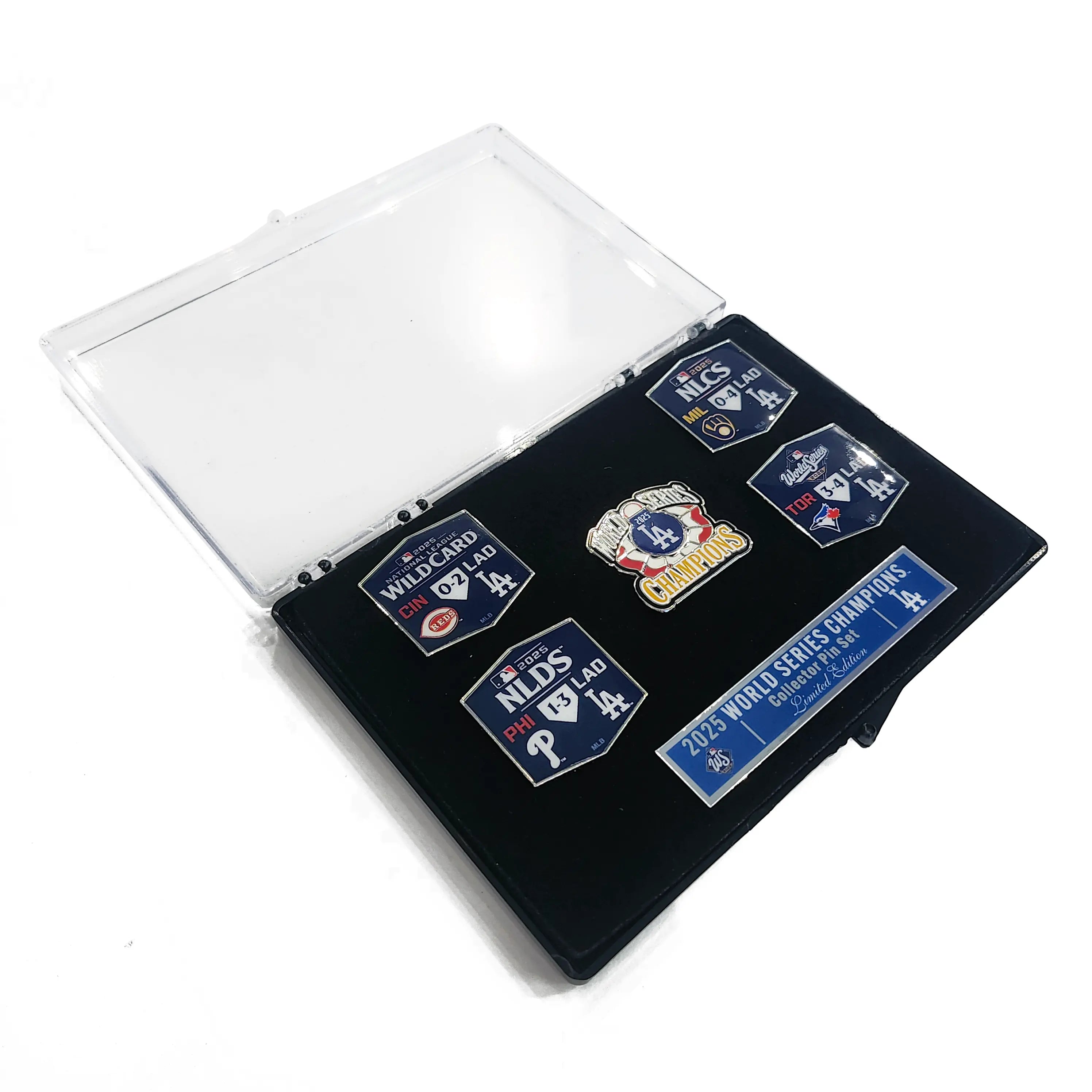 2025 MLB World Series Champions Los Angeles Dodgers 5 Piece Set Lapel Pins