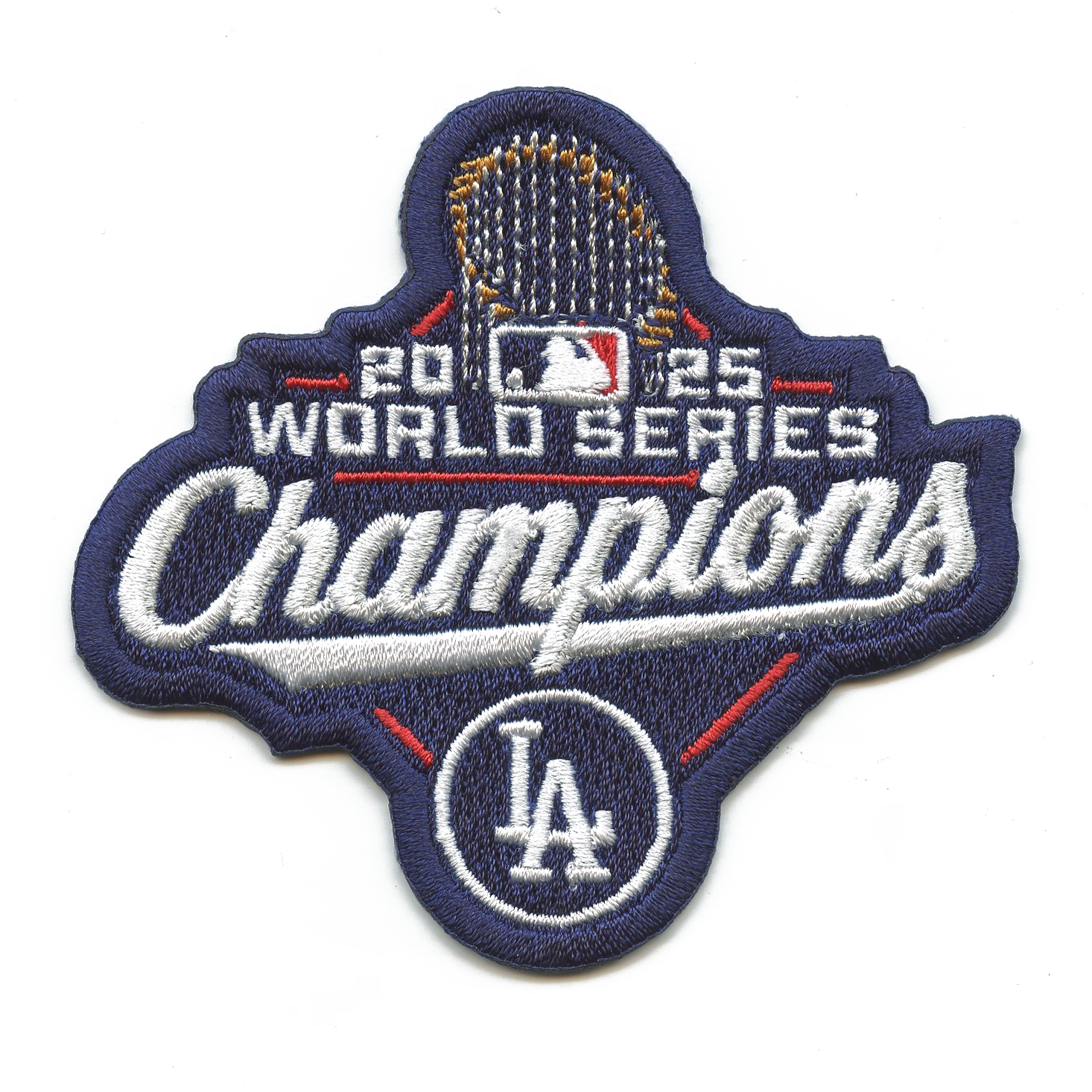 2025 MLB World Series Champions Los Angeles Dodgers Jersey Patch