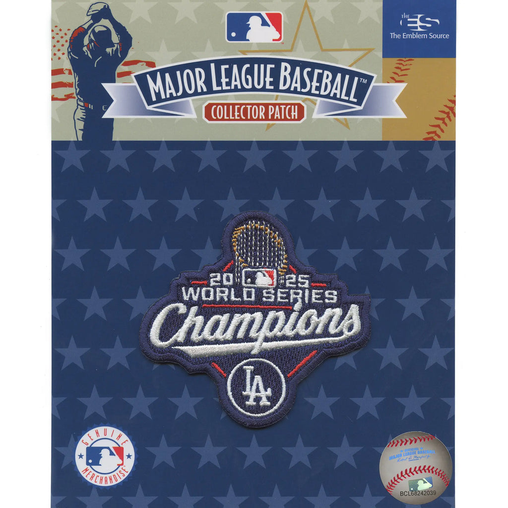 2025 MLB World Series Champions Los Angeles Dodgers Jersey Patch