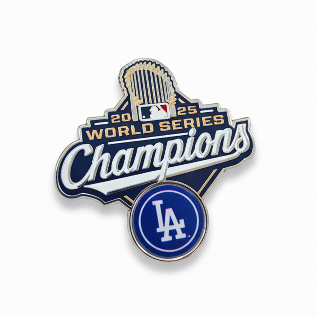 2025 MLB World Series Champions Los Angeles Dodgers Trophy Logo Lapel Pin