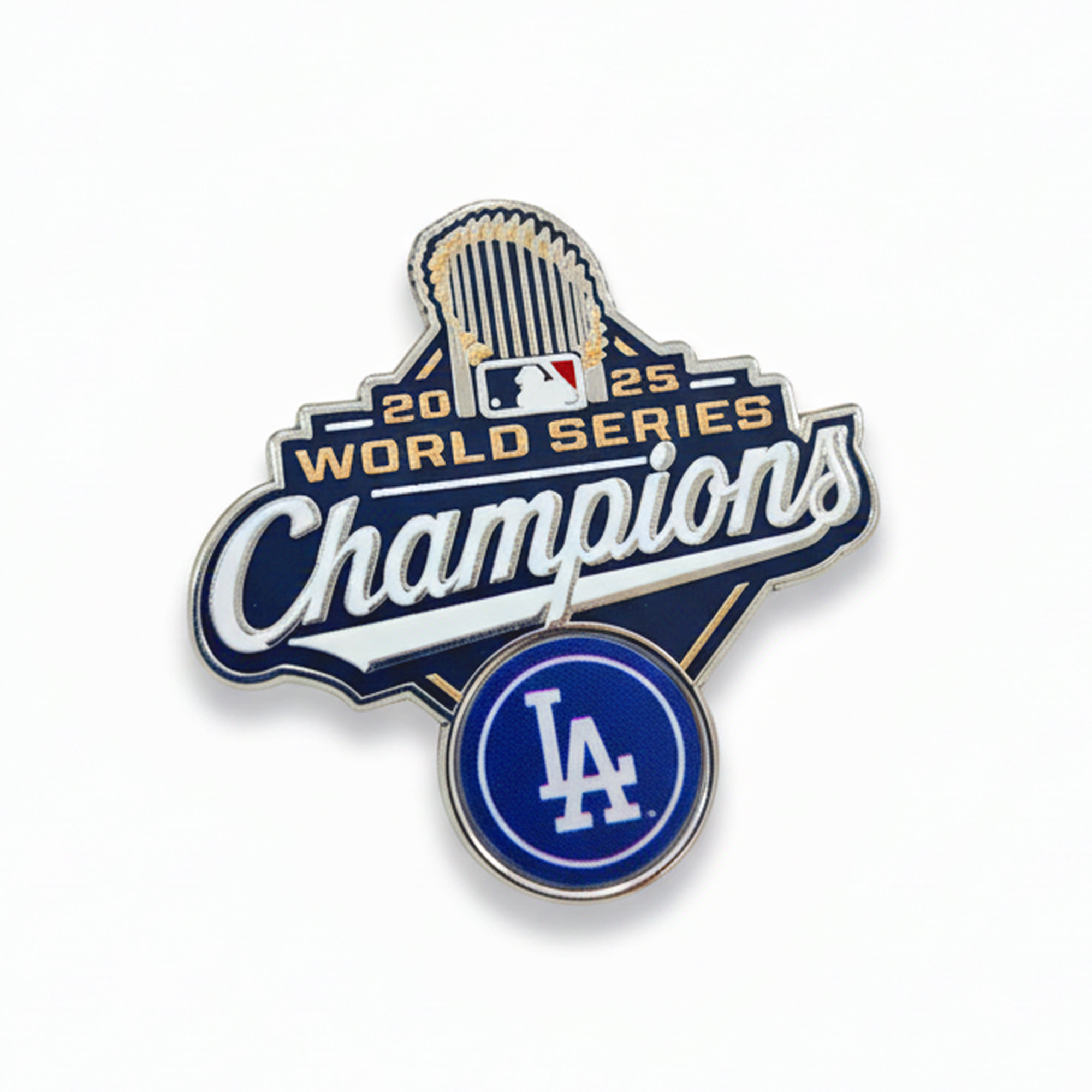 2025 MLB World Series Champions Los Angeles Dodgers Trophy Logo Lapel Pin