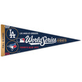 2025 MLB World Series Dueling Premium Pennant Los Angeles Dodgers Vs. Toronto Blue Jays