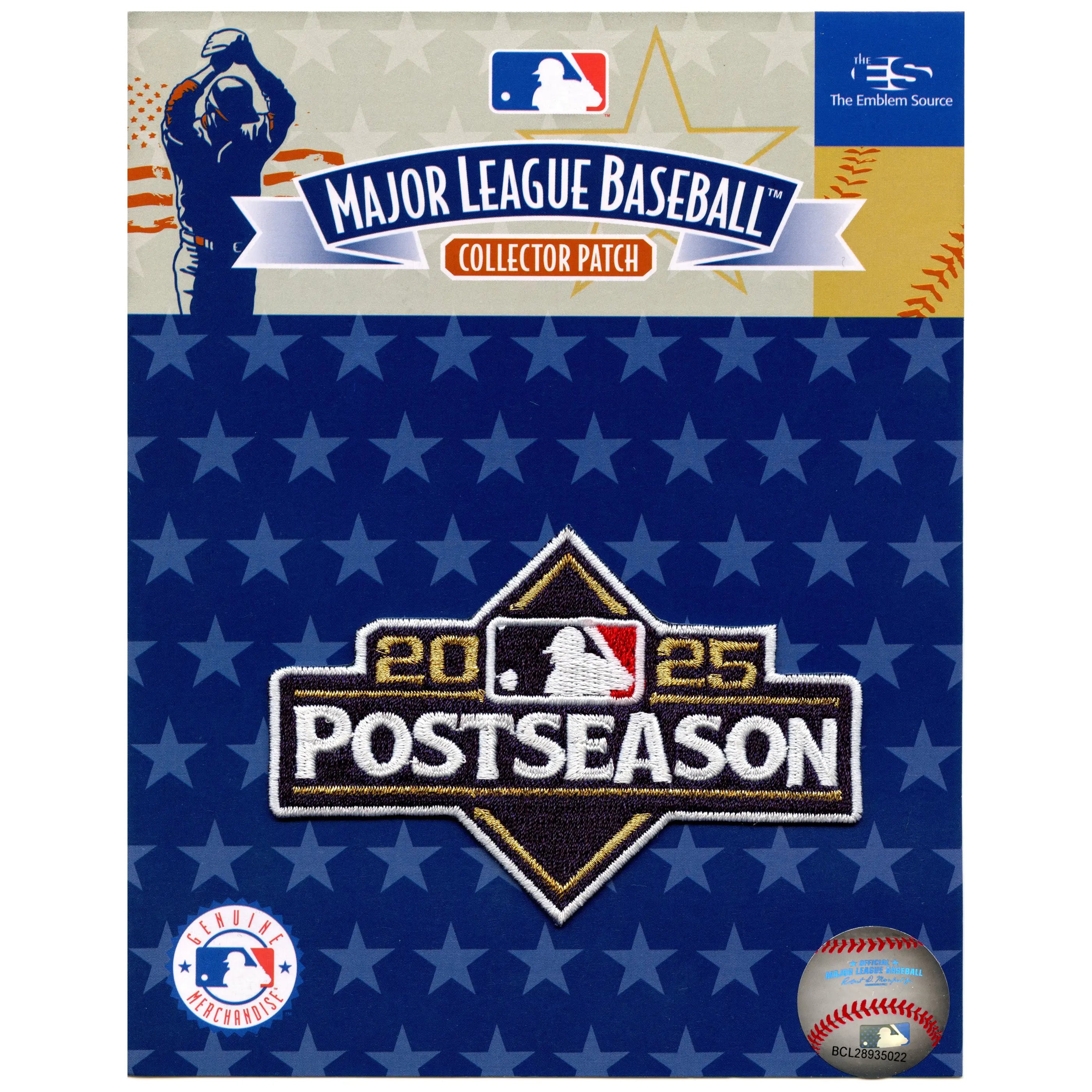 2025 Major League Baseball Postseason Embroidered Jersey Patch
