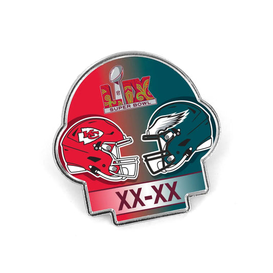 2025 NFL Super Bowl LIX 59 Champions Score Pin Kansas City Chiefs Philadelphia Eagles