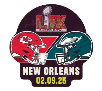 2025 NFL Super Bowl LIX 59 Dueling Pin Philadelphia Eagles Kansas City Chiefs