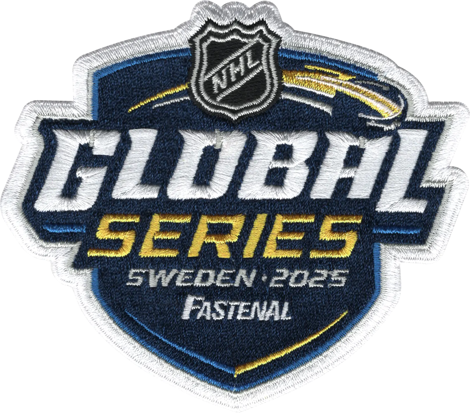 2025 NHL Global Series Pittsburgh Penguins Nashville Predators Jersey Patch (Sweden)