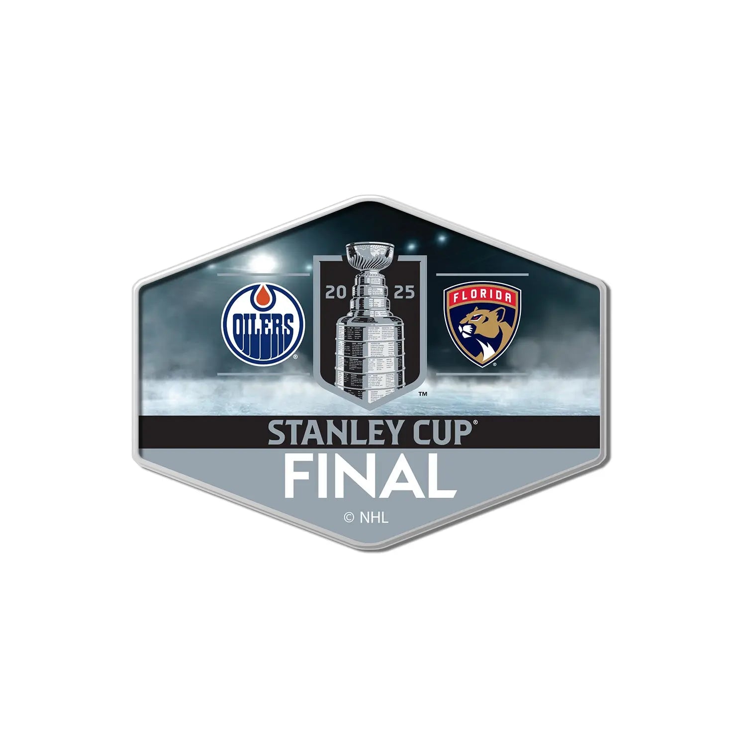 2025 NHL Stanley Cup Final Florida Panthers Edmonton Oilers Dueling Pin