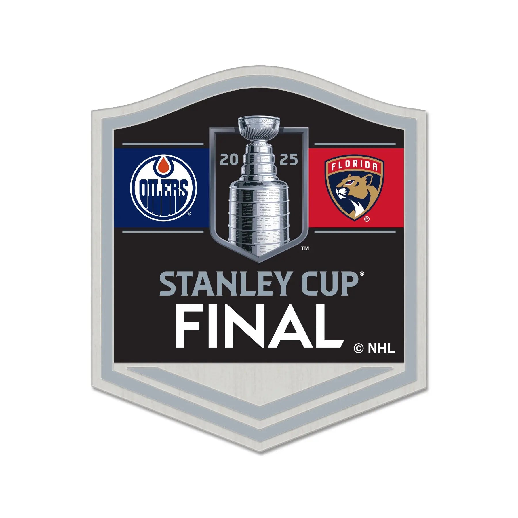 2025 NHL Stanley Cup Final Florida Panthers Edmonton Oilers Dueling Pin