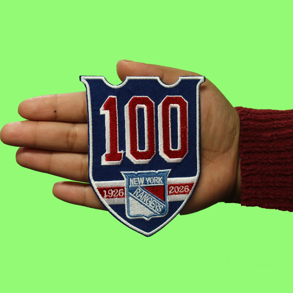 2025 Official New York Rangers 100th Anniversary Jersey Patch