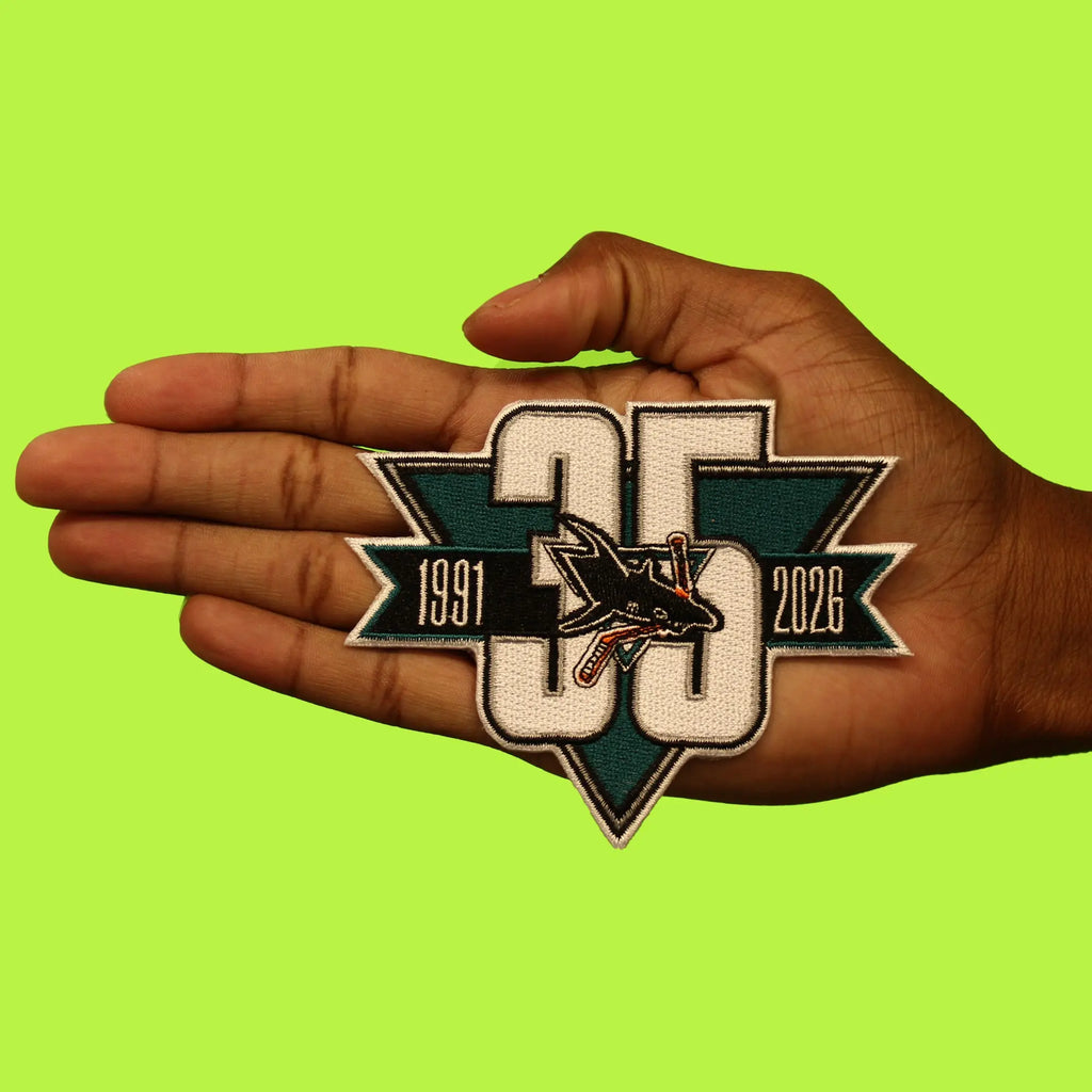 2025 San Jose Sharks Team 35th Anniversary Season Logo Jersey Patch