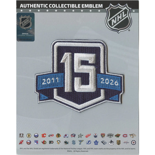 2025 Winnipeg Jets 15th Anniversary Logo Jersey Patch Alternate