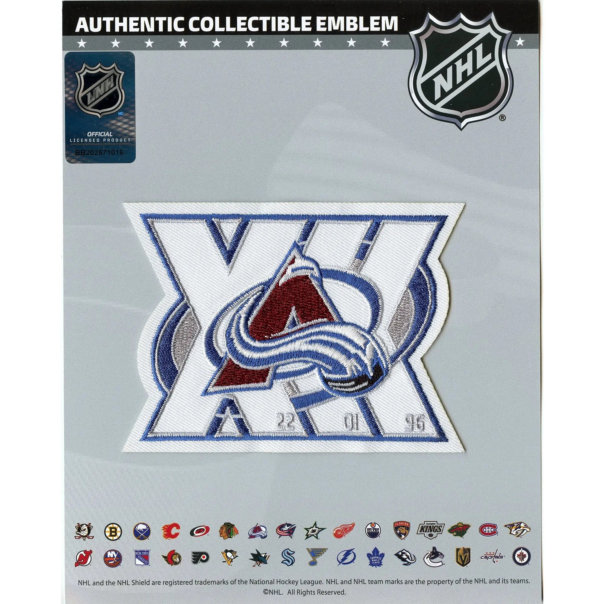 2026 Colorado Avalanche Team 30th Anniversary Season Logo Jersey Patch