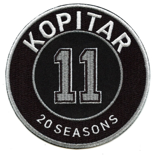 2026 Los Angeles Kings Anže Kopitar 20 Final NHL Seasons Jersey Patch