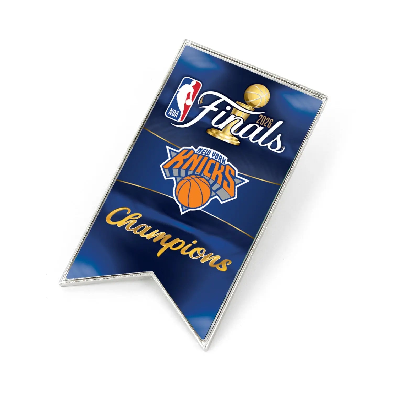 2026 NBA Finals Champions Banner Pin New York Knicks