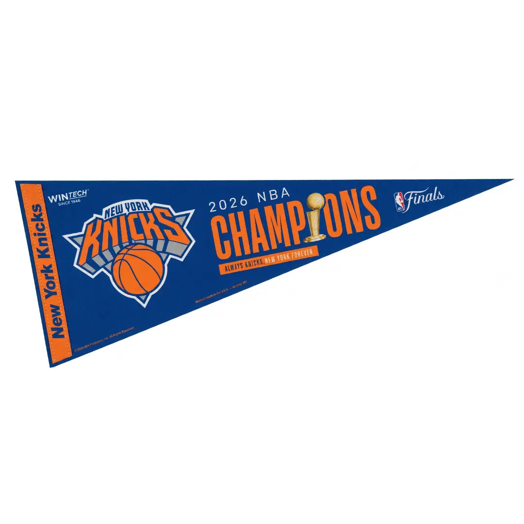 2026 NBA Finals Champions Classic Pennant New York Knicks