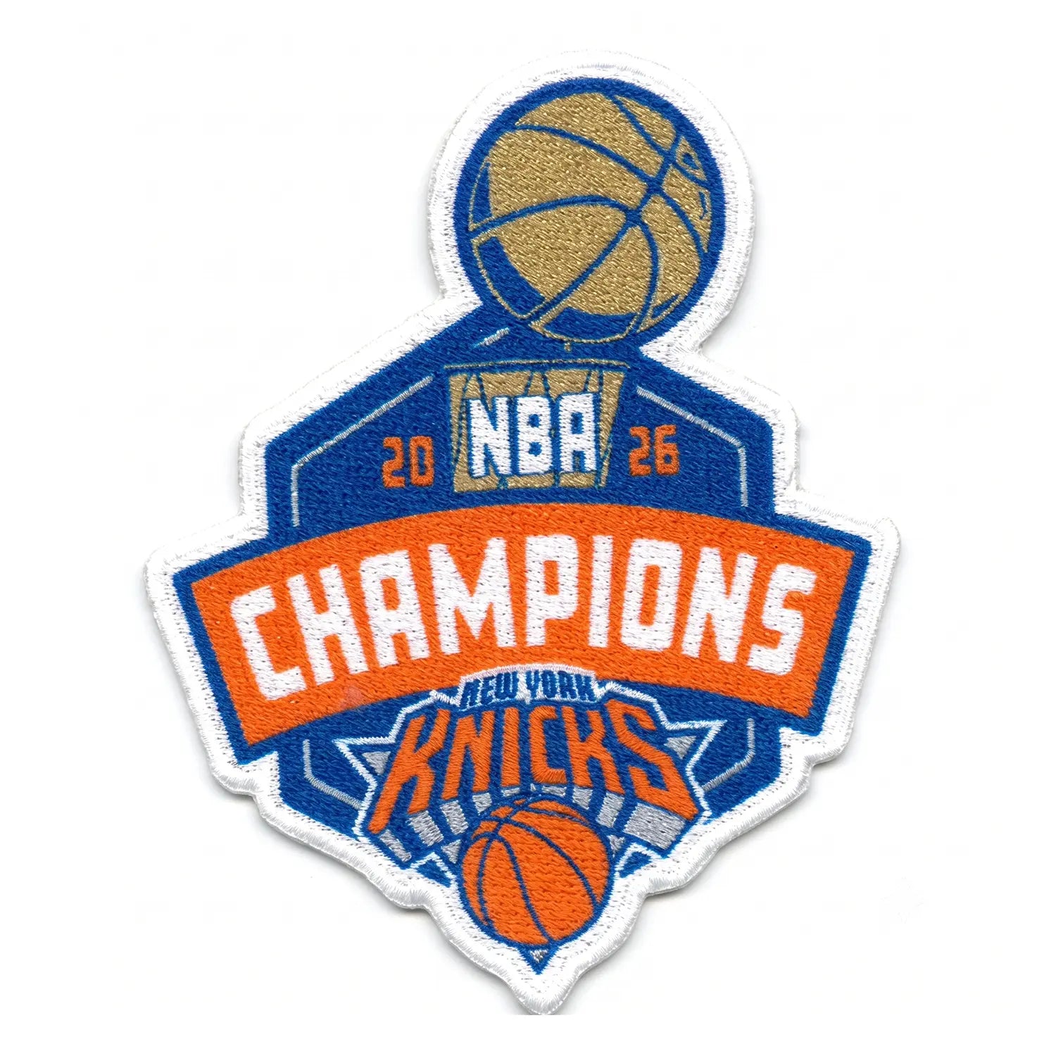 2026 NBA Finals Champions Official Hustle Patch New York Knicks (Pre-Order)