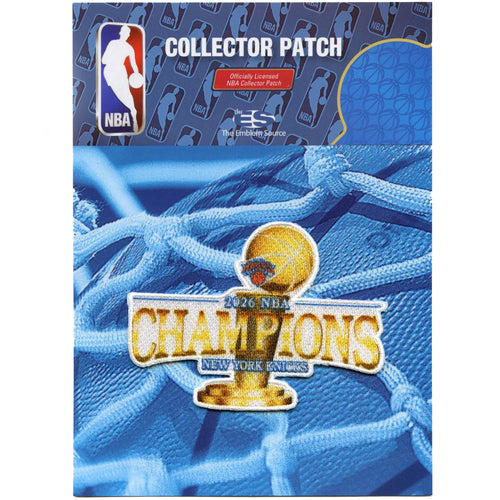2026 NBA Finals Champions Official Sublimated Trophy Patch New York Knicks (Pre-Order)