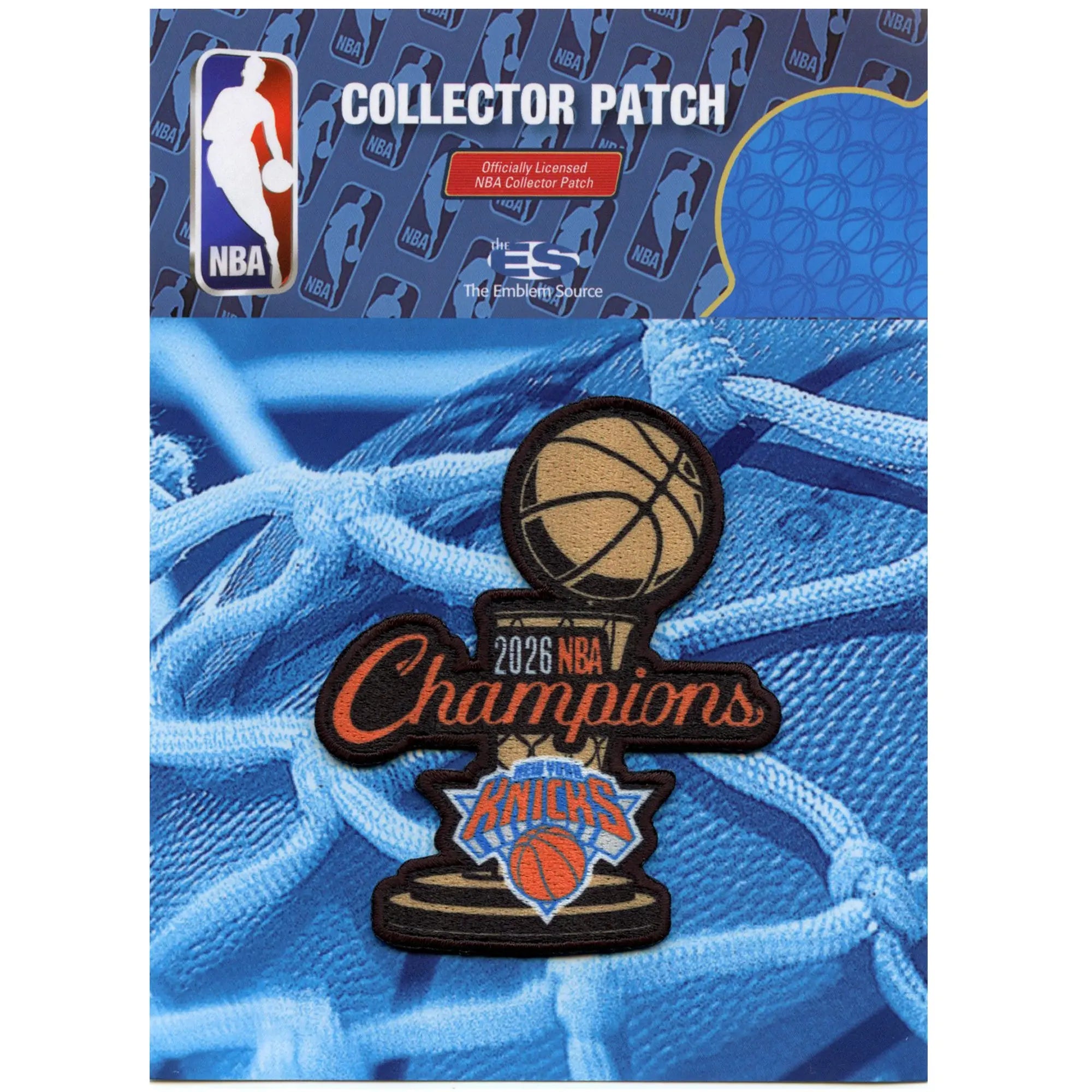 2026 NBA Finals Champions Official Trophy Patch New York Knicks (Pre-Order)