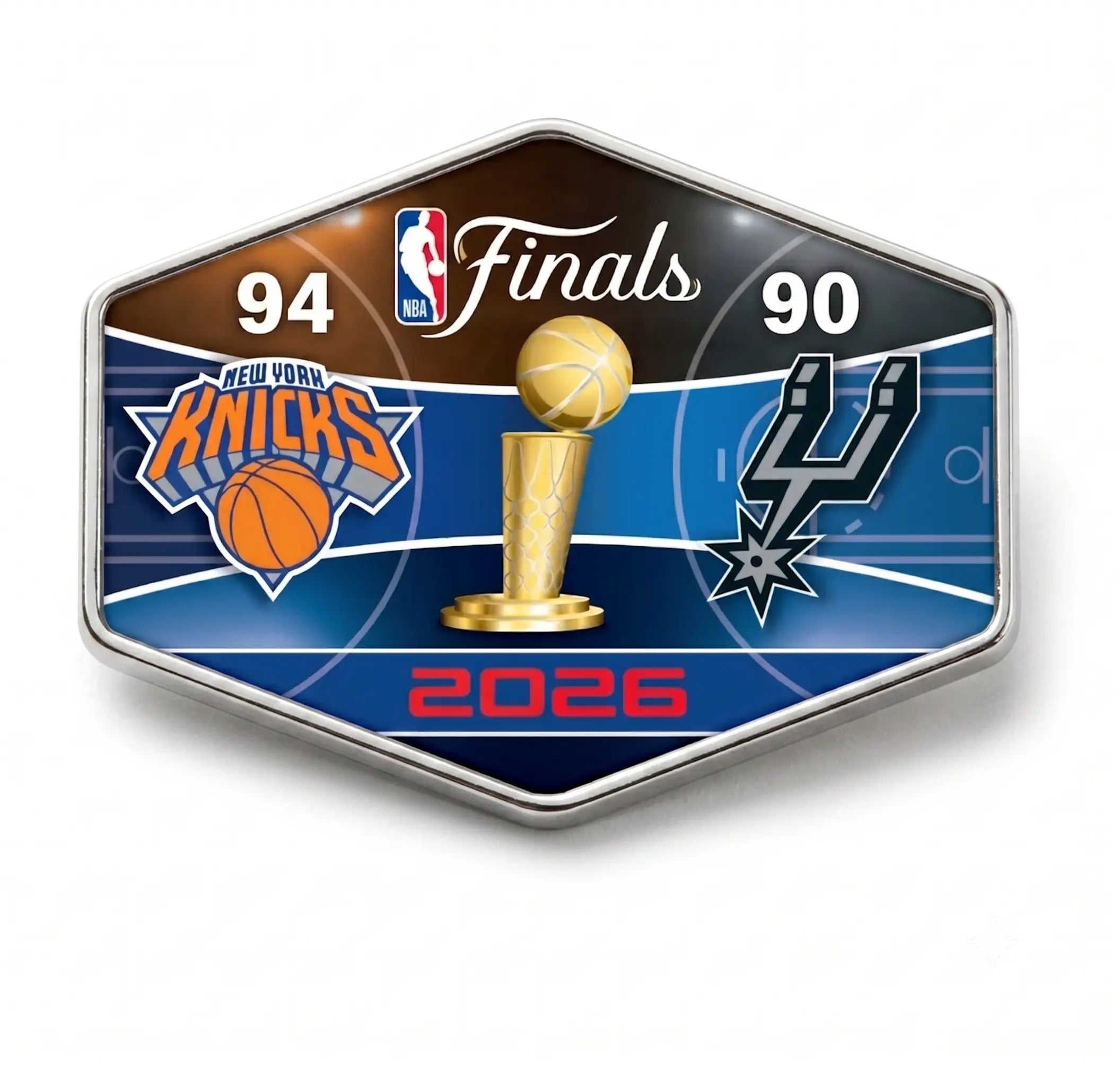 2026 NBA Finals Champions Score Pin New York Knicks