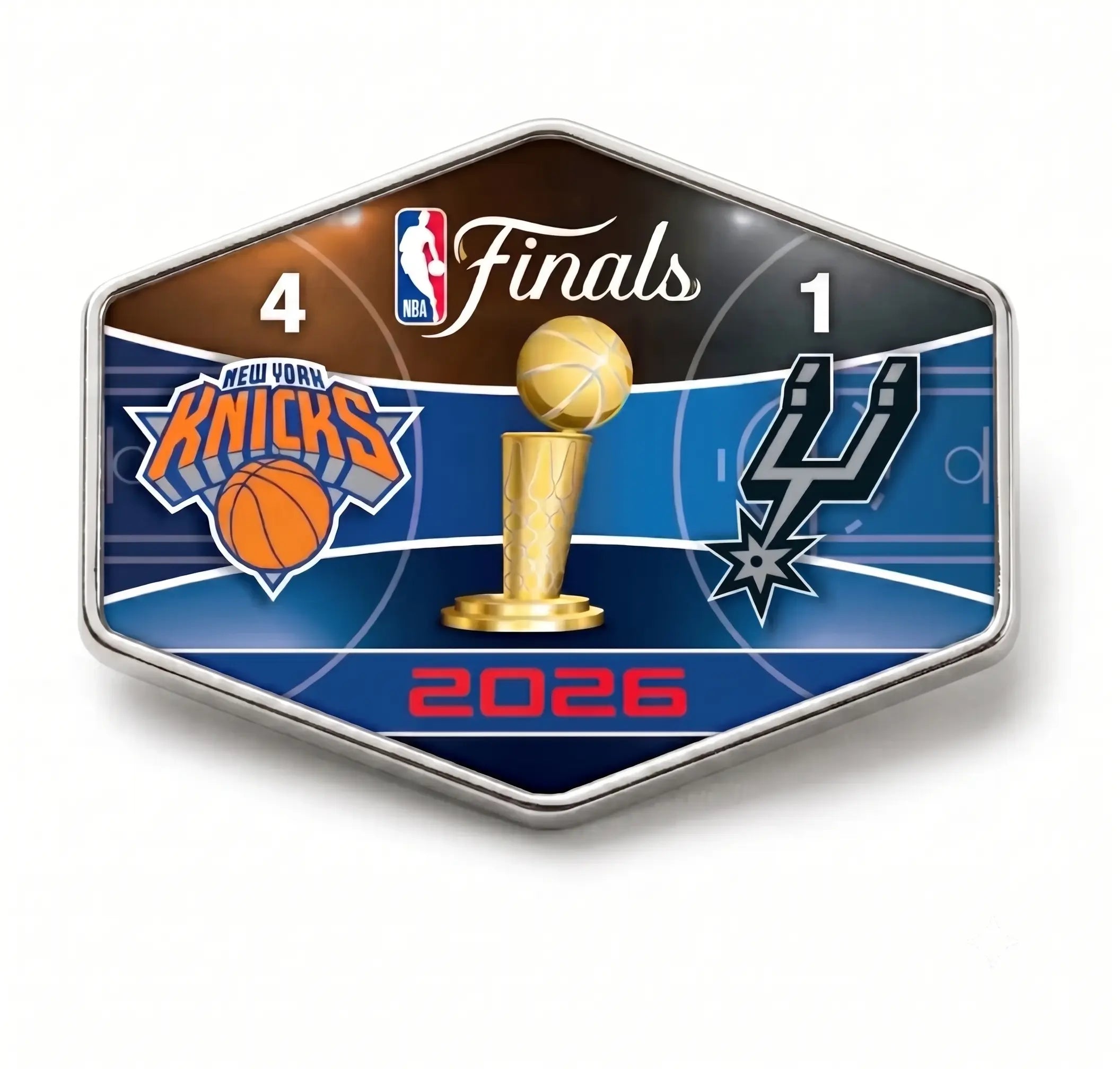 2026 NBA Finals Champions Score Pin New York Knicks