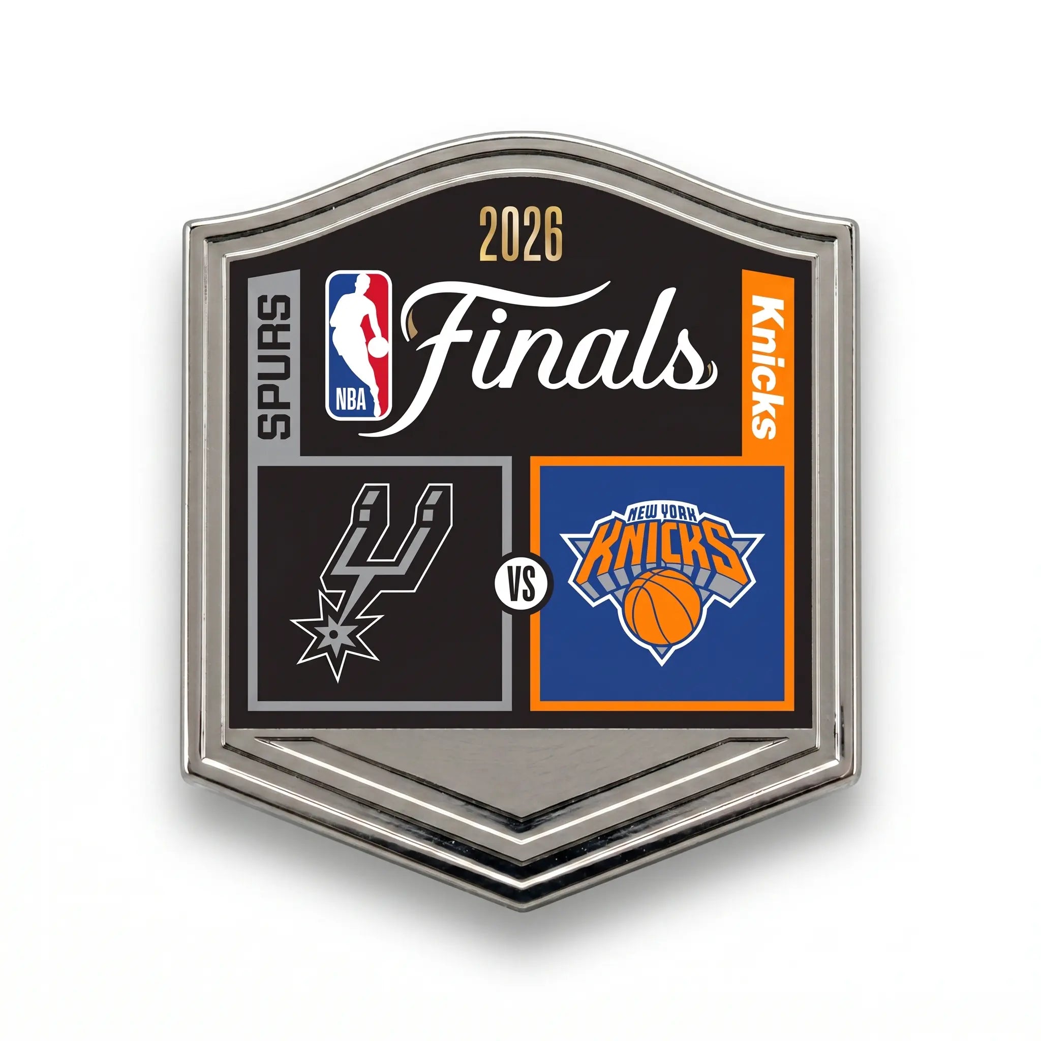 2026 NBA Finals Dueling Pin New York Knicks vs San Antonio Spurs