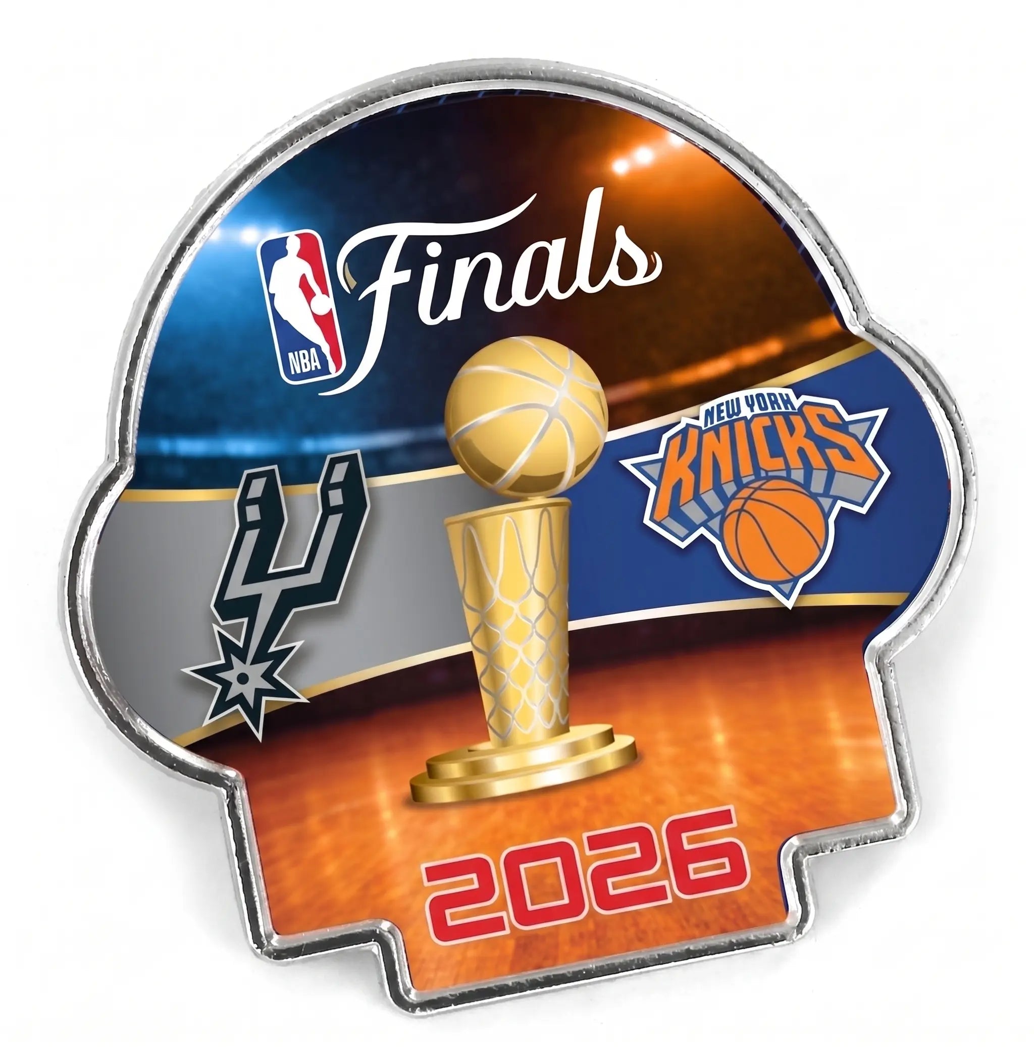 2026 NBA Finals Dueling Pin New York Knicks vs San Antonio Spurs