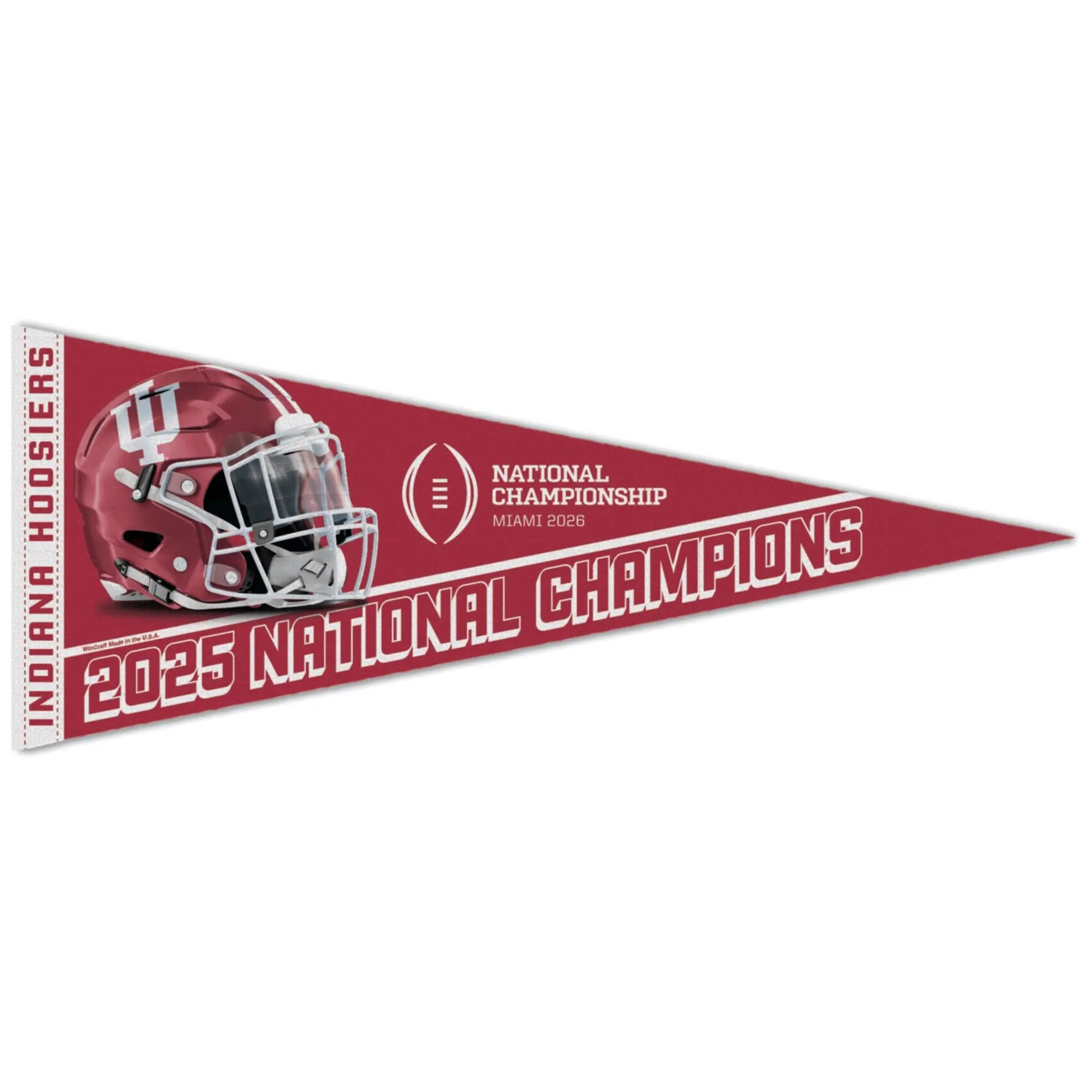 2026 NCAA College National Champions Indiana Hoosiers Premium Pennant