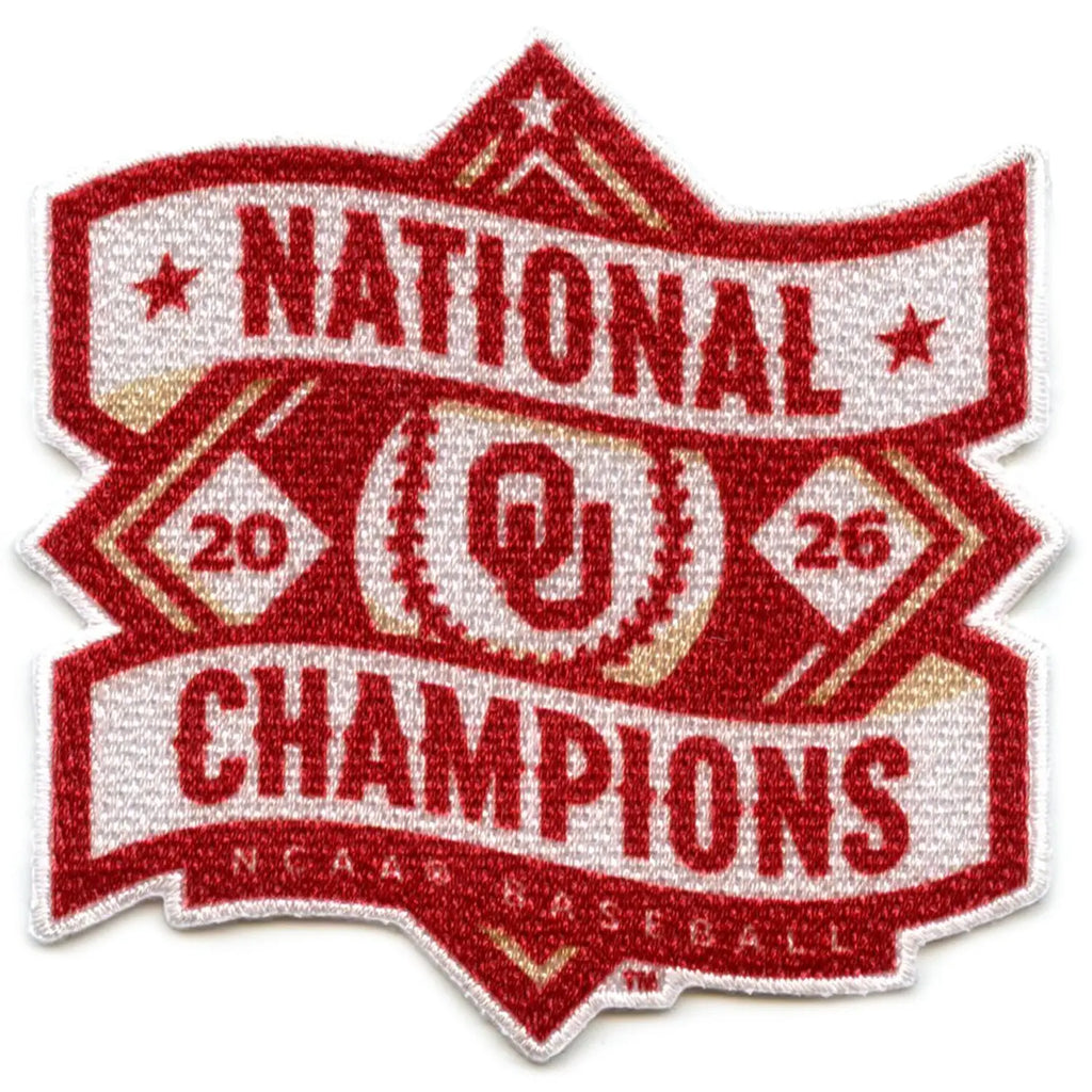 2026 NCAA Men's College World Series Champions Oklahoma Sooners Jersey Patch