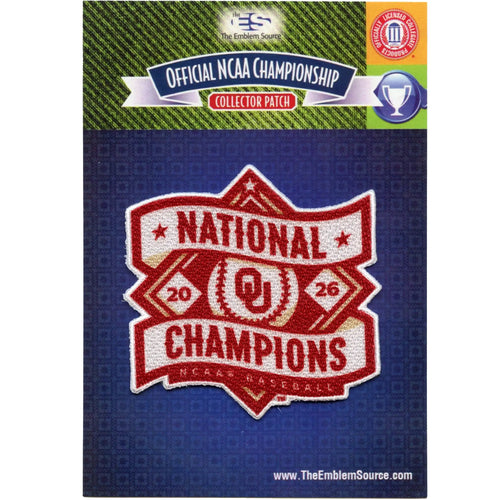 2026 NCAA Men's College World Series Champions Oklahoma Sooners Jersey Patch