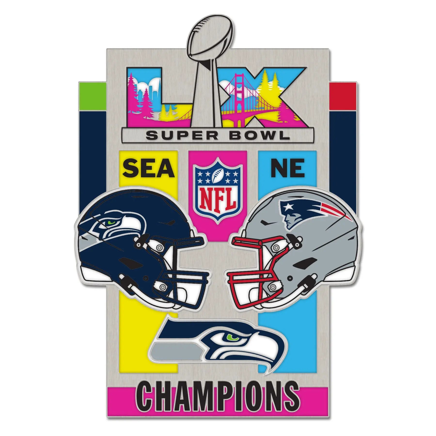 Épinglette de duel NFL Super Bowl LVIII 58 Kansas City Chiefs San Francisco 49ers 2024