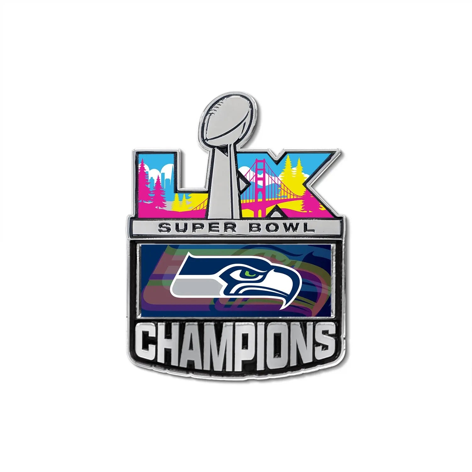 Épinglette de duel NFL Super Bowl LVIII 58 Kansas City Chiefs San Francisco 49ers 2024