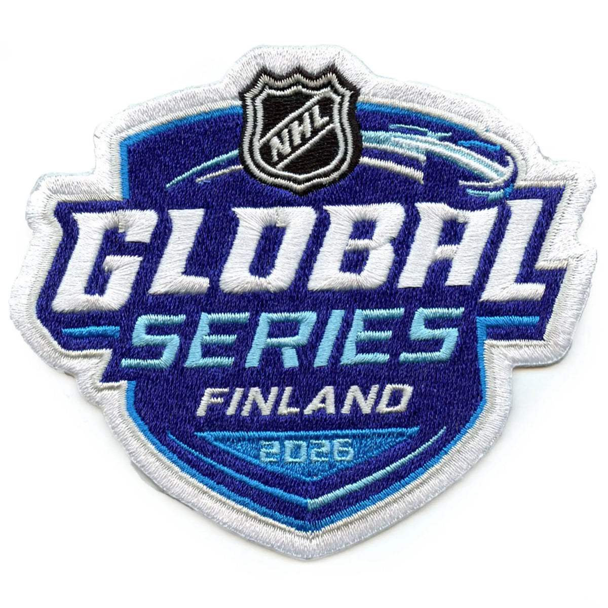 2026 NHL Global Series Jersey Patch Carolina Hurricanes Seattle Kraken Finland